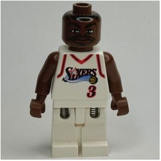 Allen Iverson, Philadelphia 76ers #3, White (fig-007315)