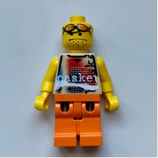 Basketball Player, White Torso, Orange Legs (fig-007326)