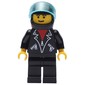 Black Jacket, Black Legs, Black Helmet