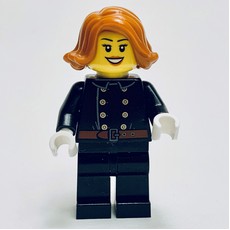 Firewoman, Jacket with 8 Buttons and Belt, Dark Orange Hair (fig-007361)