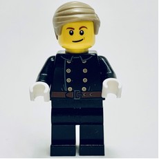 Fireman, Jacket with 8 Buttons and Belt, Dark Tan Hair (fig-007362)