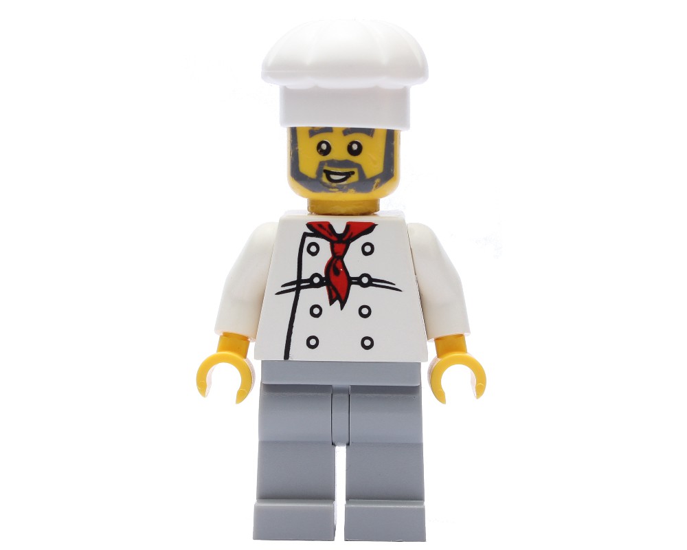 LEGO Set fig-007368 Chef, Red Neckerchief, Light Bluish Gray Legs ...