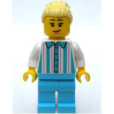 Fairground Worker, Woman, Bright Light Yellow Hair (fig-007414)