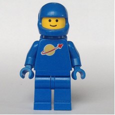 Classic Spaceman, Blue with Airtanks (2446 Helmet) (fig-007421)