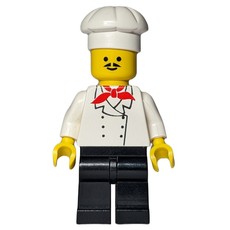 Chef, Red Neckerchief, Black Legs, Moustache (fig-007424)