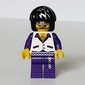 Musician, Man, White Vest over Dark Purple Shirt, Black Hair with Silver Streaks, Glasses