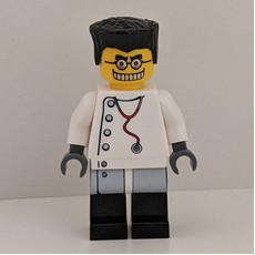 Mad Scientist, Dark Bluish Gray Hands (fig-007463)