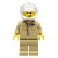 Race Driver, Tan Torso, Tan Legs, White Helmet