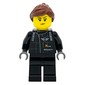 Race Driver, Black Torso, Black Legs, Reddish Brown Hair