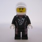 Race Driver, Black Torso, Black Legs, White Helmet. Demon