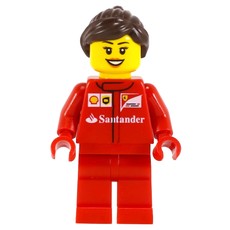 Crew Member Ferrari, Dark Brown Hair (fig-007514)