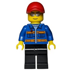Blue Torso, Black Legs, Red Cap, Sunglasses (fig-007549)