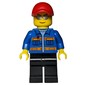 Blue Torso, Black Legs, Red Cap, Sunglasses