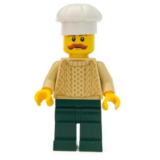 Chef, Tan Sweater, Dark Green Legs, Moustache (fig-007567)