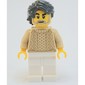 Man, Tan Sweater, White Legs, Dark Bluish Gray Hair, Beard