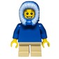 Boy, Plain Blue Torso, Short Tan Legs, Hood