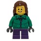 Girl, Green Jacket, Short Dark Purple Legs