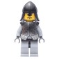Knight (Knights Kingdom I) - Light Bluish Gray Legs, Armor, Black Moustache
