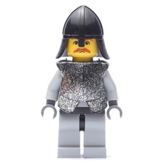 Knight (Knights Kingdom I) - Light Bluish Gray Legs, Armor, Brown Moustache (fig-007632)