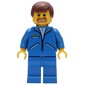 Blue Vest, Blue Legs, Reddish Brown Hair, Beard