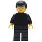 Black Torso, Black Legs, Silver Sunglasses