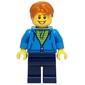 Dark Azure Torso, Dark Blue Legs, Dark Orange Hair