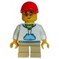 Kid - White Torso, Tan Legs, Red Cap