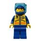 Coast Guard Diver, Yellow Jacket with Zipper, Radio, and Badge, Blue Helmet with Mask