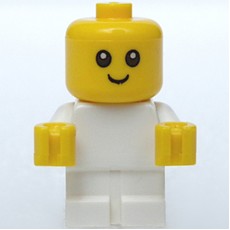 Baby, White Body - Head with no neck (fig-007690)