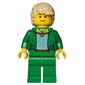 Woman, Open Green Jacket with Necklace, Tan Hair