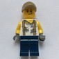 Mechanic, Dirty White Shirt with Suspenders, Dark Blue Legs, Dark Tan Cap