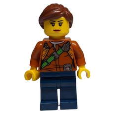 Explorer, Woman, Shirt with Straps and Radio, Reddish Brown Hair (fig-007754)