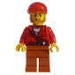 Criminal, Red Jacket over Prison Shirt, Red Cap