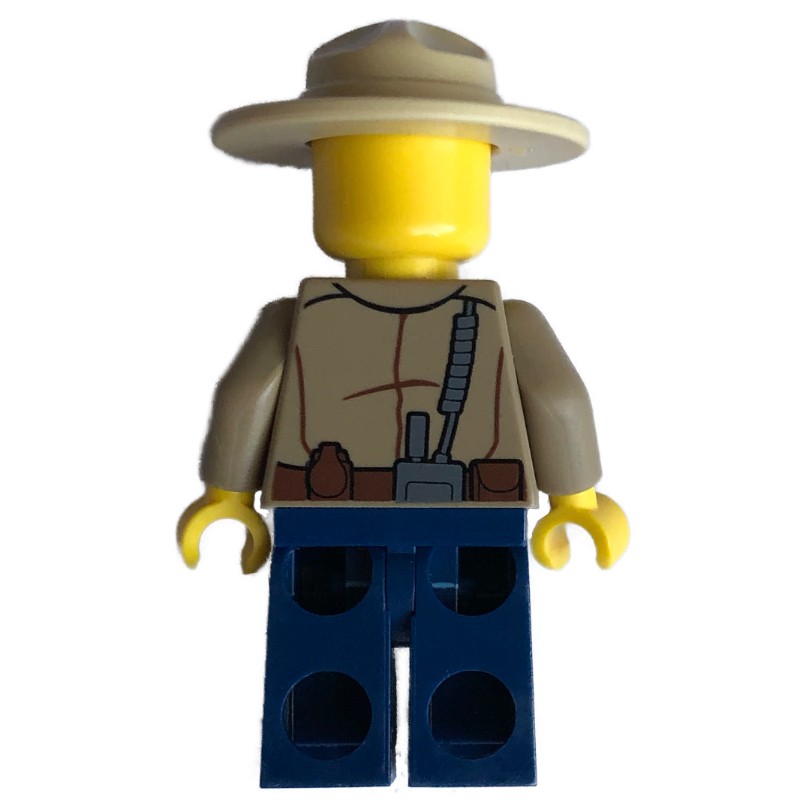 LEGO Set fig-007776 Forest Police / Ranger, Dark Tan Shirt with Radio ...