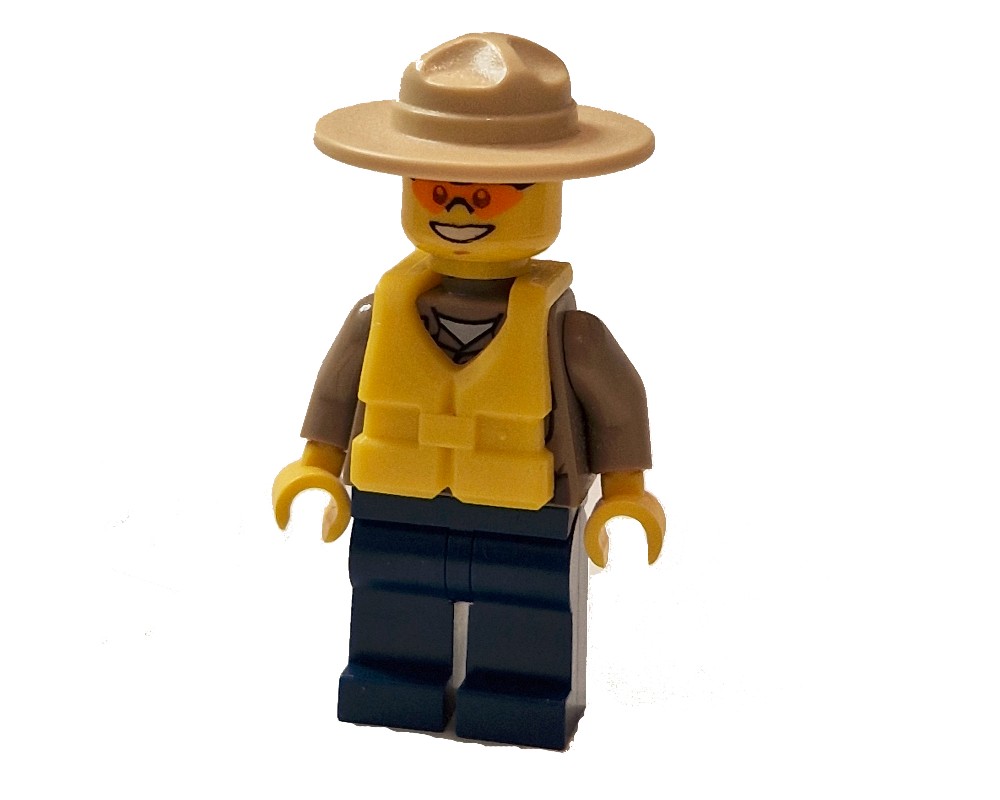 LEGO Set fig-007780 Forest Police / Ranger, Dark Tan Shirt with Radio ...