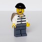 Criminal, Prison Shirt with #50380, Dark Bluish Gray Legs, Black Hat, Dark Tan Back Pack, Open Mouth