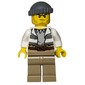 Criminal, Open Prison Shirt, Dark Tan Legs, Dark Bluish Gray Hat