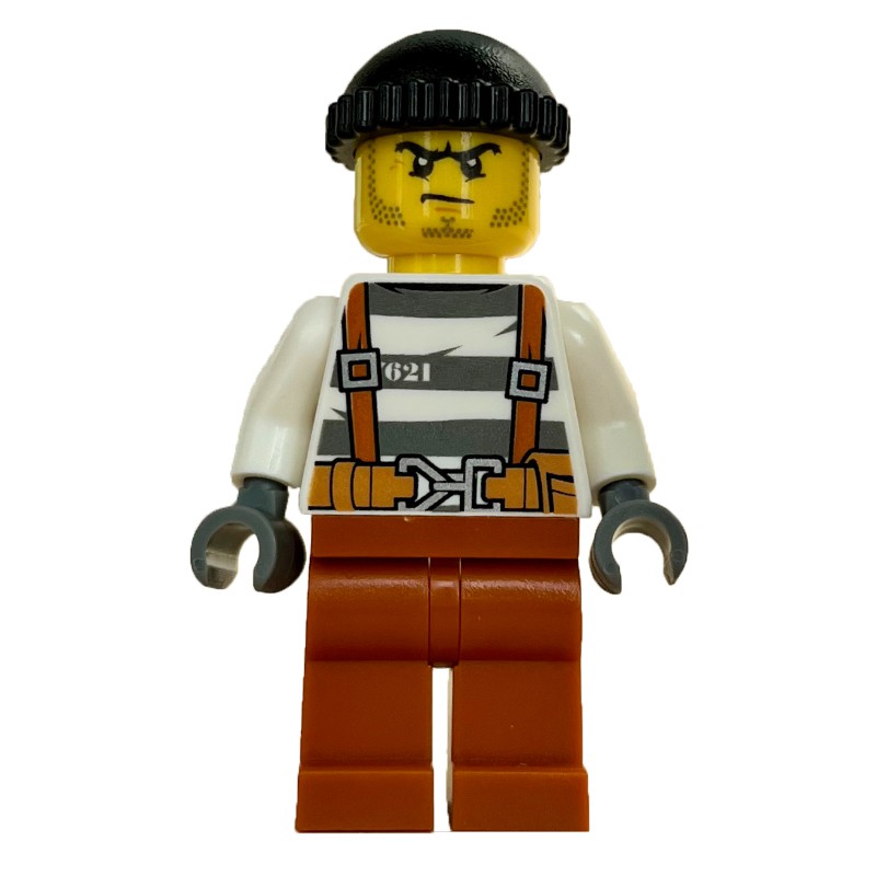 LEGO Set fig-007899 Criminal, Prison Shirt with Suspenders and Belt ...