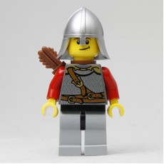 Knight - Dark Bluish Gray Torso, Light Bluish Grey Legs, Quiver (fig-007931)