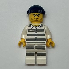 Criminal, Prison Shirt with #50380, Dark Blue Hat (fig-007937)