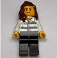 Criminal, Woman, Prison Shirt with #86753, Reddish Brown Hair