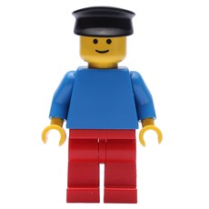 Man, Blue Torso, Red Legs, Black Hat (fig-008140)