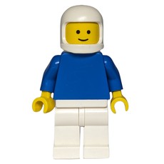 Man, Blue Torso, White Legs, White Helmet (fig-008154)