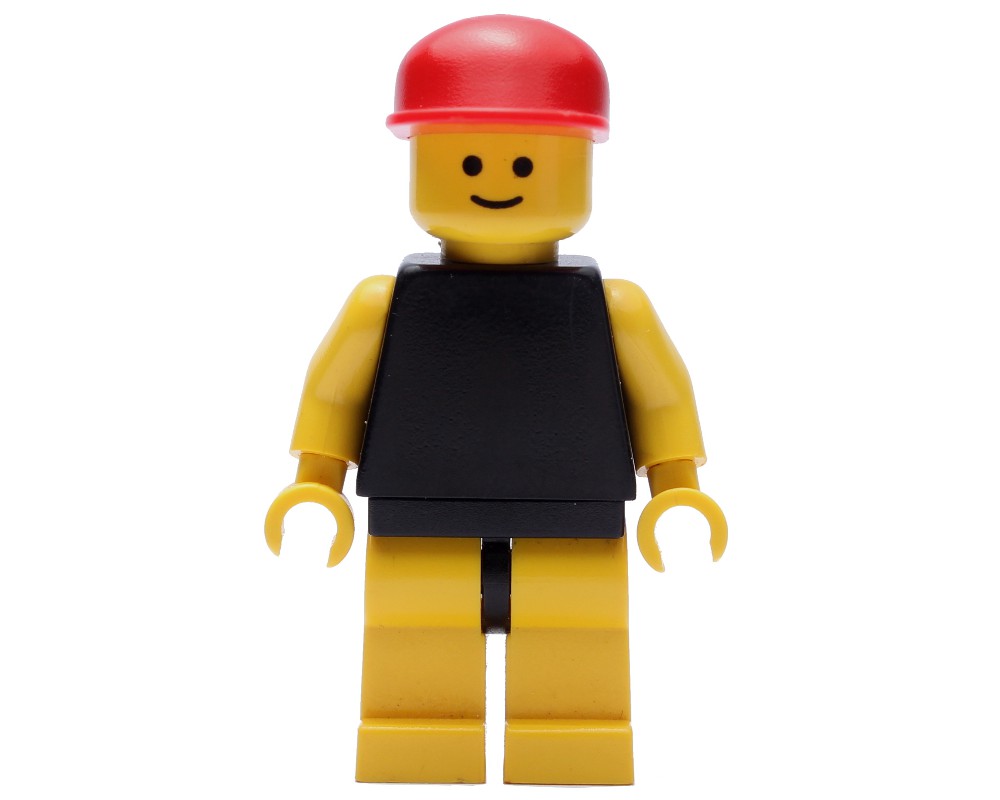 LEGO Set fig-008158 Man, Plain Black Swimsuit, Red Cap (1989 Town ...