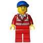 Paramedic, Woman, Red Uniform, Blue Cap