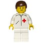 Doctor, White Jacket with Red Cross, White Legs, Brown Hair