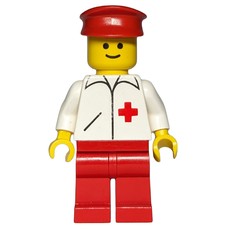 Doctor, White Jacket with Red Cross, Red Legs, Red Hat (fig-008293)
