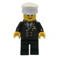 Admiral - Black Jacket, Black Legs, White Hat (3626a Head)