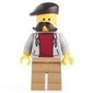 Light Bluish Grey Torso, Dark Tan Legs, Mustache, Barrett