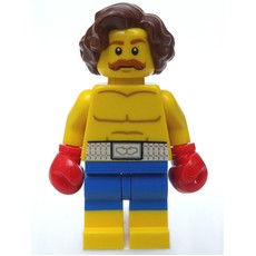 Boxer, Blue Shorts, Red Gloves (fig-008339)